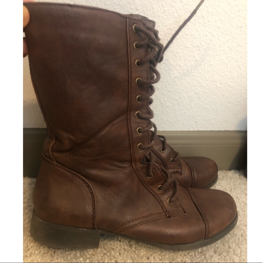 Brown Combat Boots